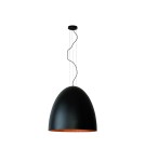 Pendant lamps - Nowodvorski EGG Black/Copper XL Ceiling Pendant Max wattage 40W E27 Black 10321 - product 1