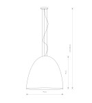 Pendant lamps - Nowodvorski EGG Black/Copper XL Ceiling Pendant Max wattage 40W E27 Black 10321 - product 2