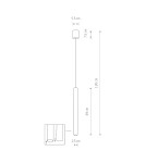 Icicle pendant lamps - Nowodvorski LASER 490 Suspended Ceiling Max power 1x10W only LED G9 Satin Copper 10452 - product 2