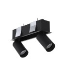 Recessed ceiling spotlights - Nowodvorski MONO DEEP Flush Mounted Spot Max wattage 10W only LED GU10 Black 10460 - product 1