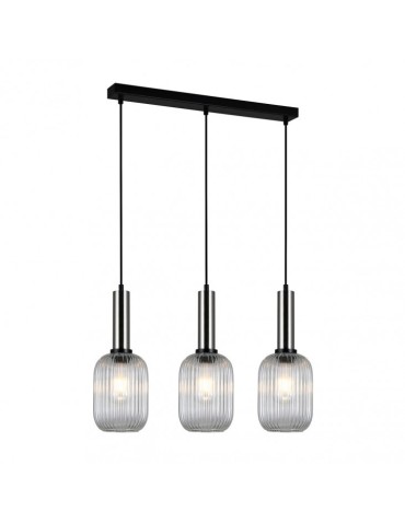 Italux Antiola 3xE27 Pendant Nickel PND-5588-3M-SC+CL