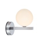 Scandinavian style wall lamps - Markslojd STREAM WALL 1L Wall lamp G9 1x18W IP44 chrome/white 107625 - product 1