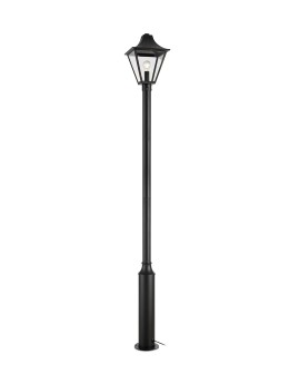 Markslojd GARDEN 24 POSTLAMP LED 1x3W 3000K IP44 black/transparent 108171