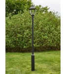 Markslojd GARDEN24 lamps - Markslojd GARDEN 24 POSTLAMP LED 1x3W 3000K IP44 black/transparent 108171 - product 2