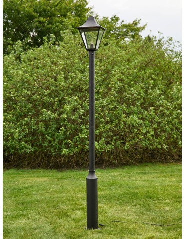 Markslojd GARDEN 24 POSTLAMP LED 1x3W 3000K IP44 czarny/transparentny 108171 - produkt 2