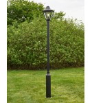 Markslojd GARDEN24 lamps - Markslojd GARDEN 24 POSTLAMP LED 1x3W 3000K IP44 black/transparent 108171 - product 4