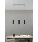 Pendant lamps on a strip - Markslojd COSTILLA Pendant GU10 3x7W grey 108473 - product 2