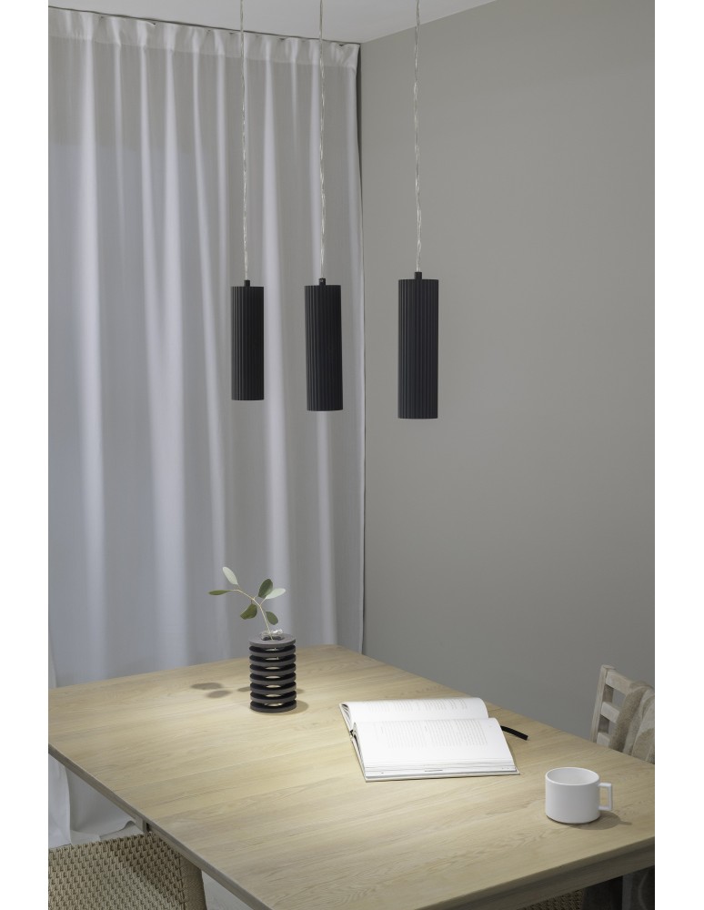 Pendant lamps on a strip - Markslojd COSTILLA Pendant GU10 3x7W grey 108473 - product kolory-swiatla.pl 3