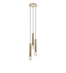 Pendant lamps bulbs - Markslojd SENCILLO Pendant E27 3x40W gold/brass 108436 - product 1
