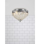Ceiling lamps with crystals - Markslojd JOLINE Ceiling E14 2x40W IP21 black/transparent 108424 - product 1
