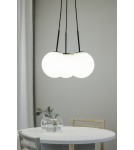 Pendant lamps - Markslojd DIONE Pendant E14 3x40W black/white 108418 - product 2