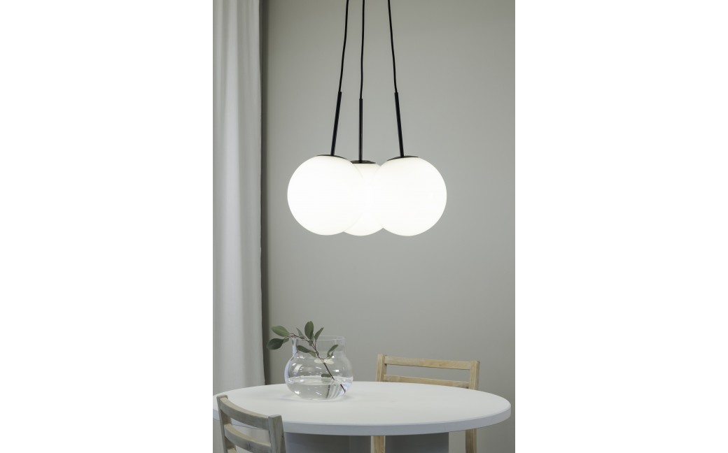 Markslojd DIONE Wisząca E14 3x40W czarny/biały 108418