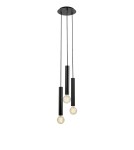 Pendant lamps bulbs - Markslojd SENCILLO Pendant E27 3x40W black 108435 - product 1