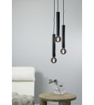 Pendant lamps bulbs - Markslojd SENCILLO Pendant E27 3x40W black 108435 - product 2