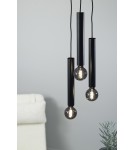 Pendant lamps bulbs - Markslojd SENCILLO Pendant E27 3x40W black 108435 - product 3