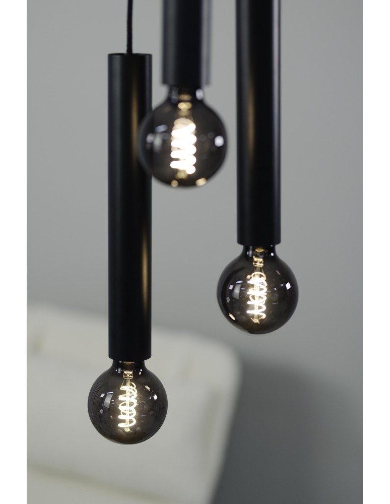 Pendant lamps bulbs - Markslojd SENCILLO Pendant E27 3x40W black 108435 - product kolory-swiatla.pl 4