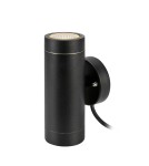 Markslojd GARDEN24 lamps - Markslojd GARDEN 24 CYLINDER WALL Outdoor wall lamp 2x3W 3000K IP44 black 108169. - product 1