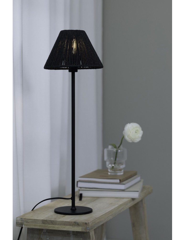 Classic table lamps - Markslojd CORDA 1L Table lamp 1x40W IP20 black 108446 - product kolory-swiatla.pl 2