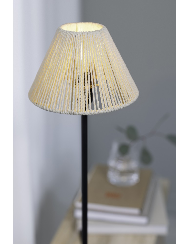 Classic table lamps - Markslojd CORDA 1L Table lamp 1x40W IP20 black/beige 108445 - product kolory-swiatla.pl 3