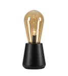 Loft table lamps - industrial - Markslojd BROOKE 1L Table lamp 1x40W IP20 black/gold 108416 - product 1