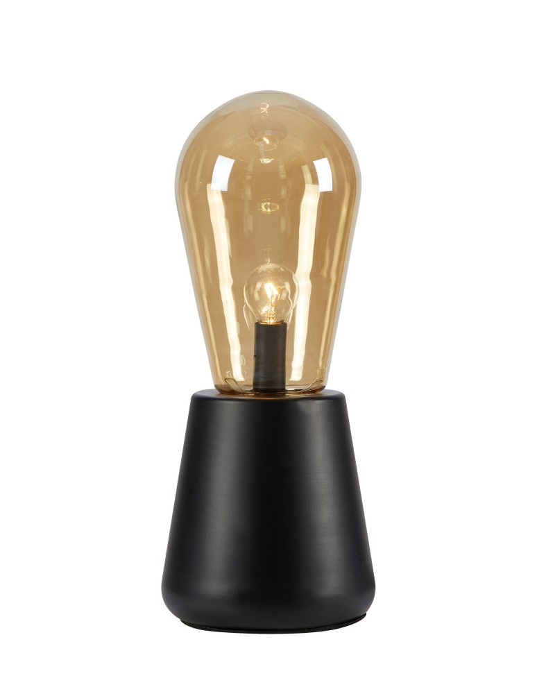 Loft table lamps - industrial - Markslojd BROOKE 1L Table lamp 1x40W IP20 black/gold 108416 - product kolory-swiatla.pl 1