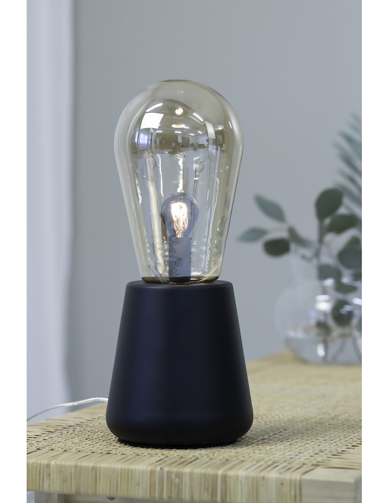 Loft table lamps - industrial - Markslojd BROOKE 1L Table lamp 1x40W IP20 black/gold 108416 - product kolory-swiatla.pl 2