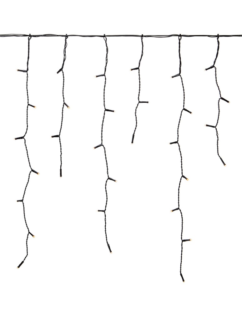 Markslojd GARDEN24 lamps - Markslojd GARDEN 24 ICICLE 160L Outdoor Lighting String 160x9.6W 2700K IP44 black/transparent 108179 - product kolory-swiatla.pl 1