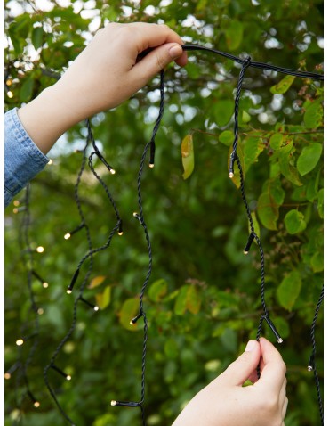 Markslojd GARDEN 24 ICICLE 160L Sznur Oświetleniowy Zewnętrzny 160x9.6W 2700K IP44 czarny/transparentny 108179 - produkt 2