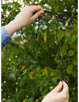 Markslojd GARDEN 24 ICICLE 160L Outdoor Lighting String 160x9.6W 2700K IP44 black/transparent 108179 - product 2