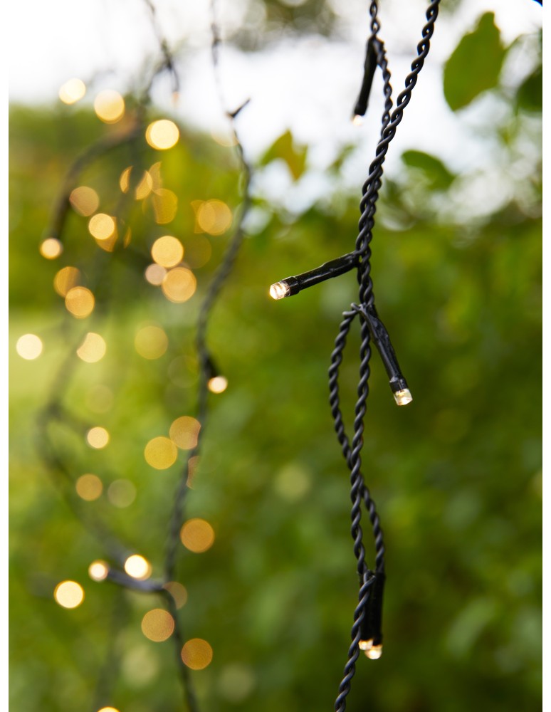 Markslojd GARDEN24 lamps - Markslojd GARDEN 24 ICICLE 160L Outdoor Lighting String 160x9.6W 2700K IP44 black/transparent 108179 - product kolory-swiatla.pl 3