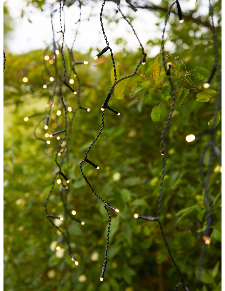 Markslojd GARDEN24 lamps - Markslojd GARDEN 24 ICICLE 160L Outdoor Lighting String 160x9.6W 2700K IP44 black/transparent 108179 - product kolory-swiatla.pl 4