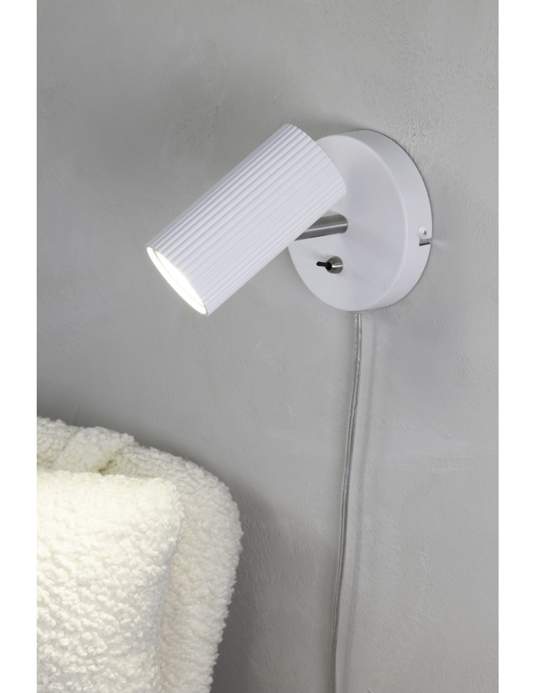 Scandinavian style wall lamps - Markslojd COSTILLA 1L Wall lamp 1x7W white 108460 - product kolory-swiatla.pl 2