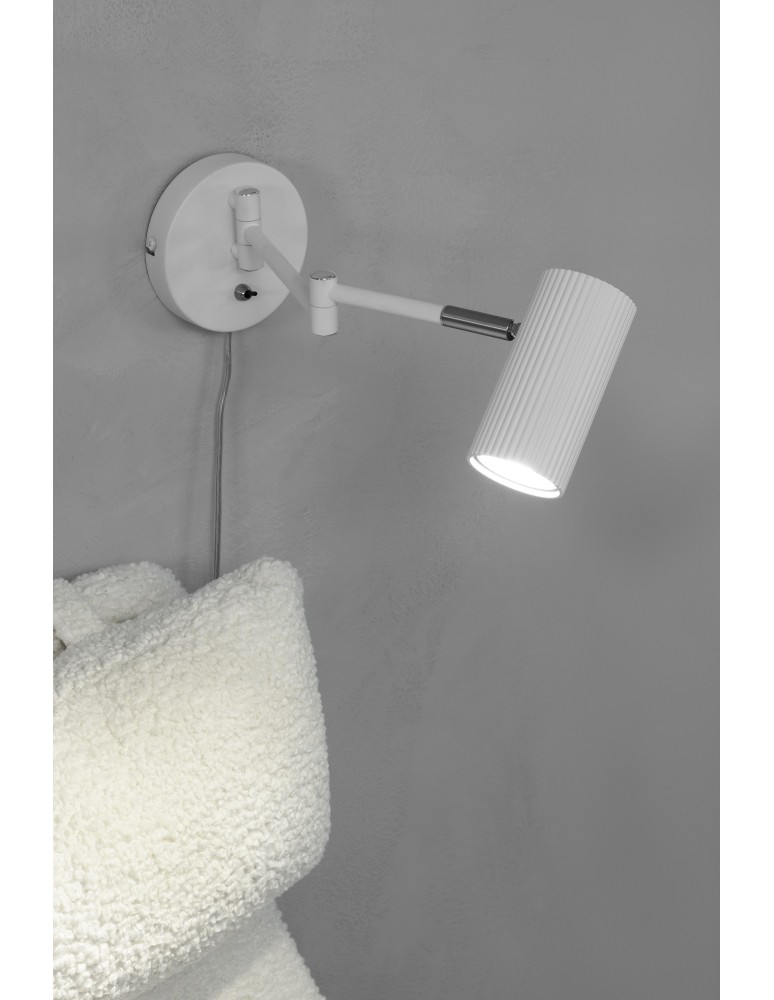 Scandinavian style wall lamps - Markslojd COSTILLA Flex Arm 1L Wall lamp 1x7W white 108461 - product kolory-swiatla.pl 2