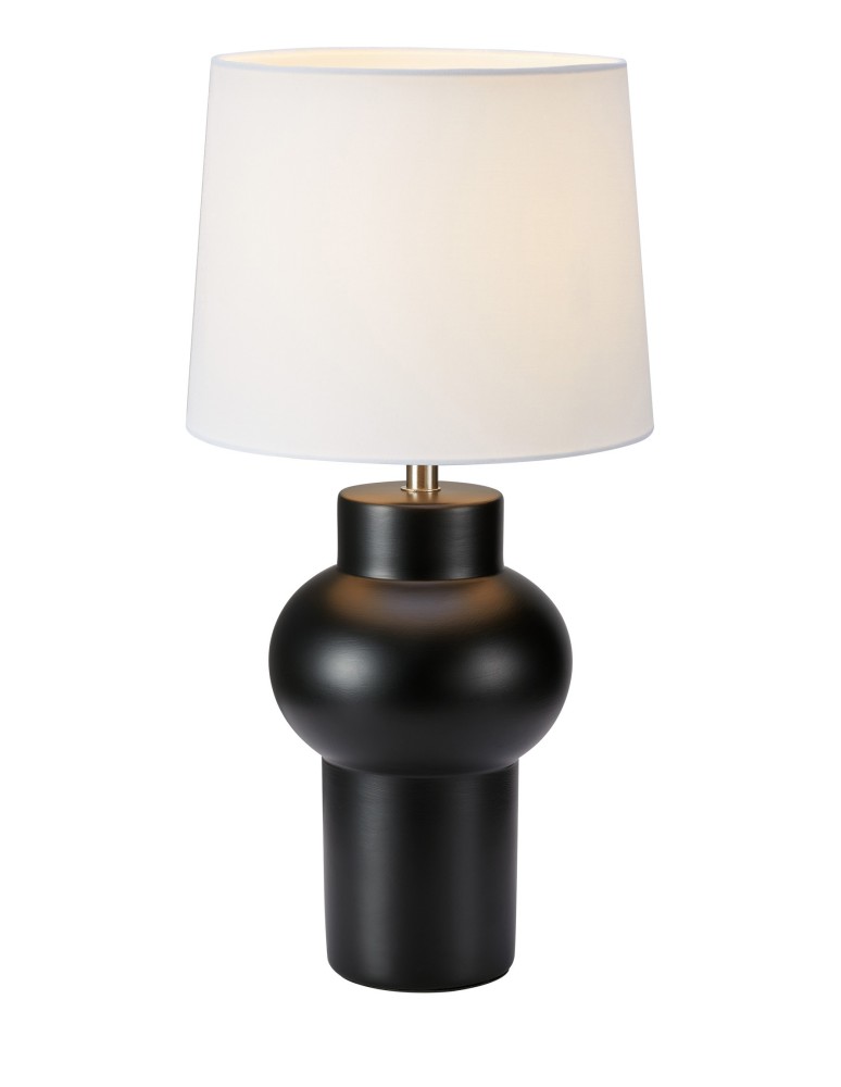 Classic table lamps - Markslojd SHAPE 1L Table lamp 1x40W black/white 108449 - product kolory-swiatla.pl 1
