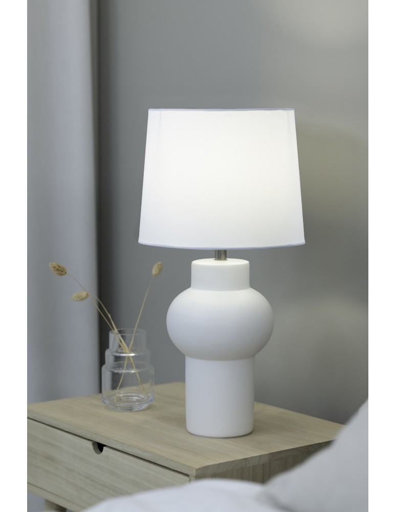 Classic table lamps - Markslojd SHAPE 1L Table lamp 1x40W white 108450 - product kolory-swiatla.pl 2