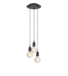 Pendant lamps bulbs - Markslojd BRONX 3L Pendant 3x40W black 108452 - product 1