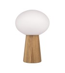Scandinavian style table lamps - Markslojd PATER 1L Table E27 1x60W brown/white 108409 - product 1