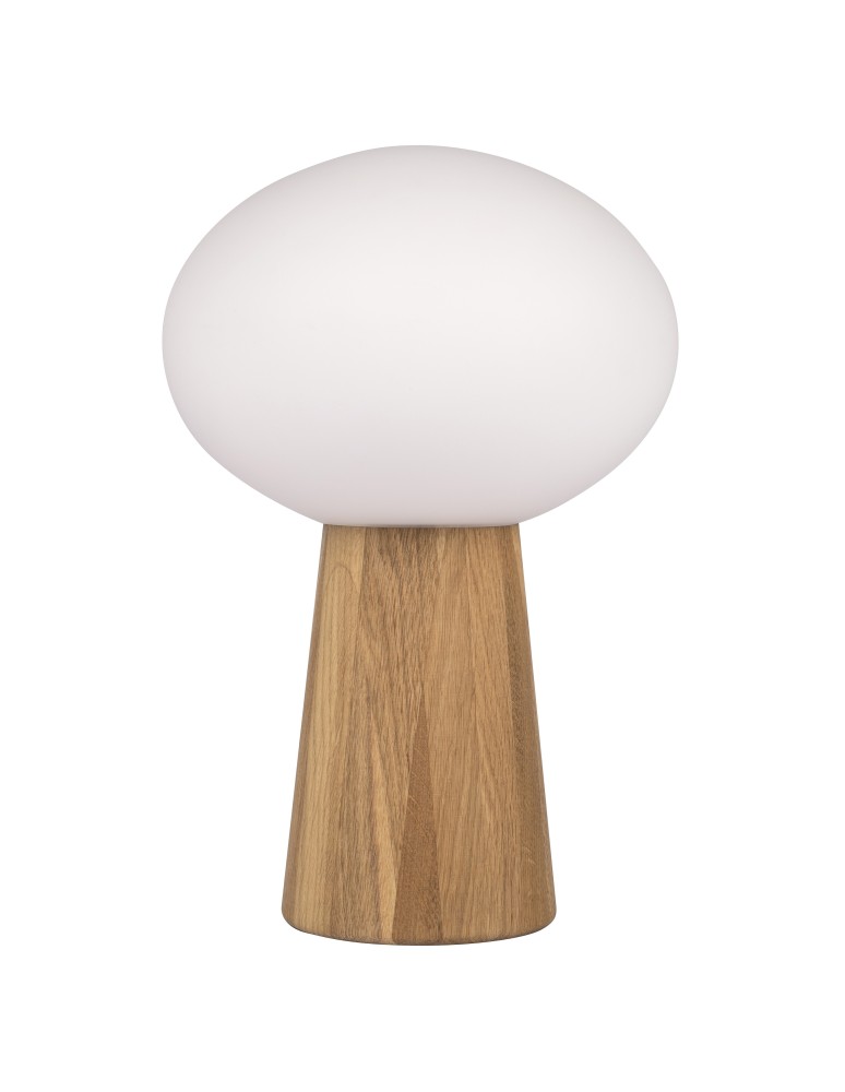 Scandinavian style table lamps - Markslojd PATER 1L Table E27 1x60W brown/white 108409 - product kolory-swiatla.pl 1