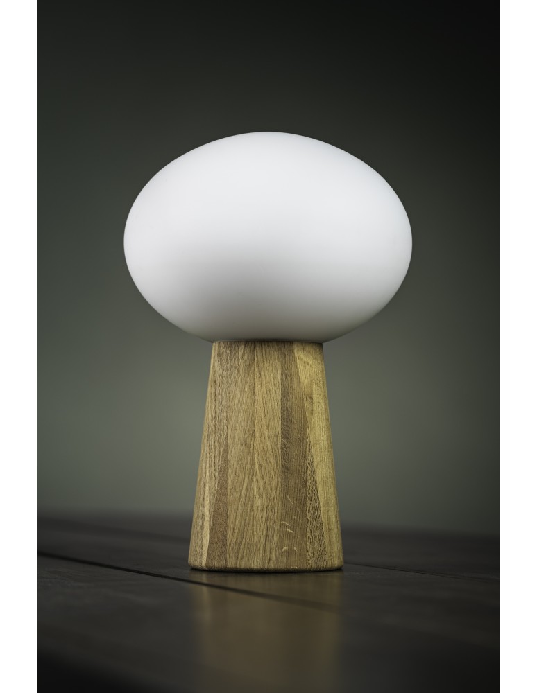 Scandinavian style table lamps - Markslojd PATER 1L Table E27 1x60W brown/white 108409 - product kolory-swiatla.pl 3