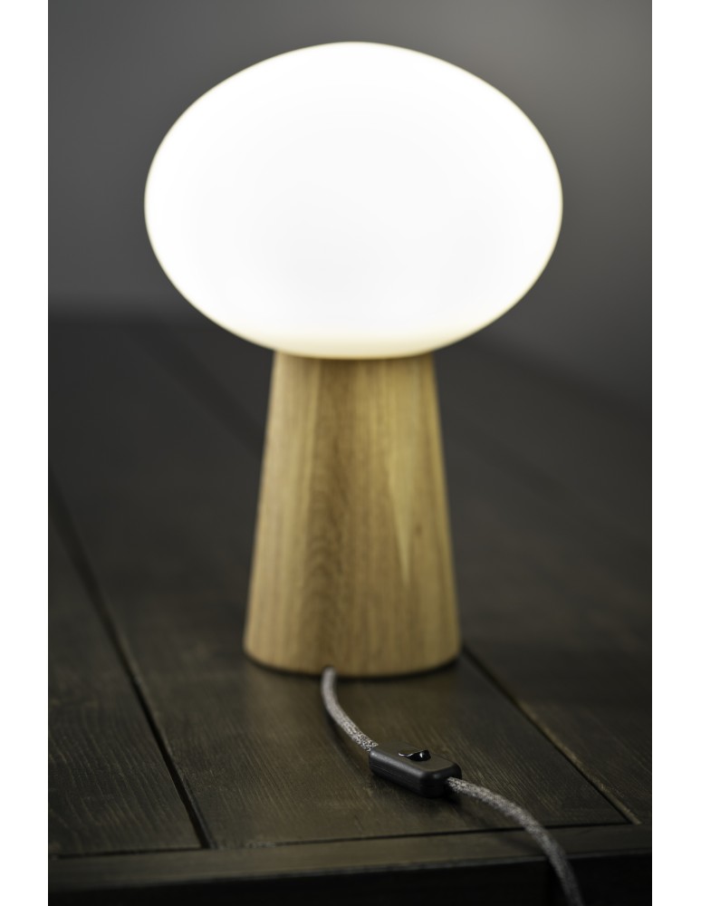 Scandinavian style table lamps - Markslojd PATER 1L Table E27 1x60W brown/white 108409 - product kolory-swiatla.pl 4