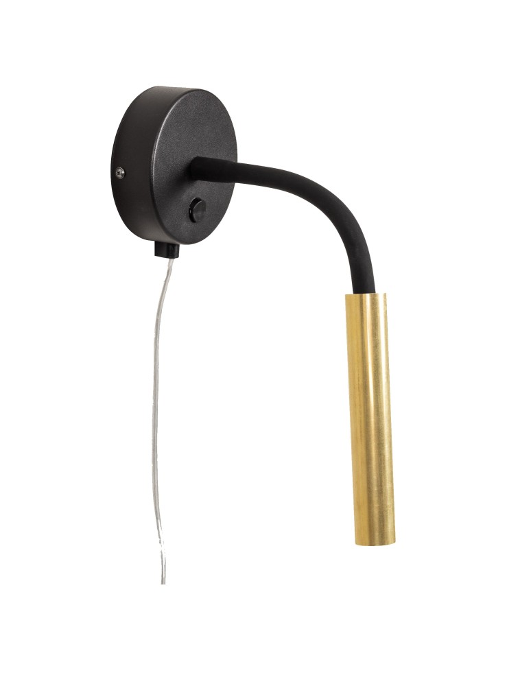 Scandinavian style wall lamps - Markslojd JOLIE 1L Wall lamp G9 1x10W black/gold 108502 - product kolory-swiatla.pl 1