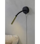 Scandinavian style wall lamps - Markslojd JOLIE 1L Wall lamp G9 1x10W black/gold 108502 - product 2