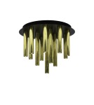Modern ceiling lamps - Markslojd GOCCE 13L G9 13x10W black/gold ceiling light 108504 - product 1