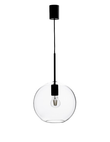 Markslojd PATERA 1L Pendant E27 1x25W black/transparent 108506