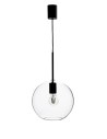 Markslojd PATERA 1L Pendant E27 1x25W black/transparent 108506