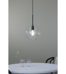 Pendant lamps - Markslojd PATERA 1L Pendant E27 1x25W black/transparent 108506 - product 2