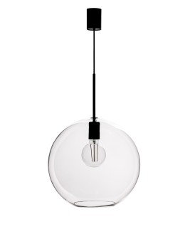 Markslojd PATERA 1L Pendant E27 1x25W black/transparent 108507