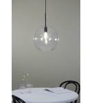 Pendant lamps - Markslojd PATERA 1L Pendant E27 1x25W black/transparent 108507 - product 2