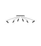 Spotlight ceiling lamps - Markslojd RAMUS 6L GU10 ceiling light 6x35W black 108508 - product 1