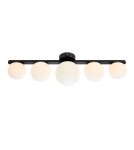 Bathroom ceiling lamps - Markslojd PURO G9 5x20W IP44 black/white 108348 - product 1